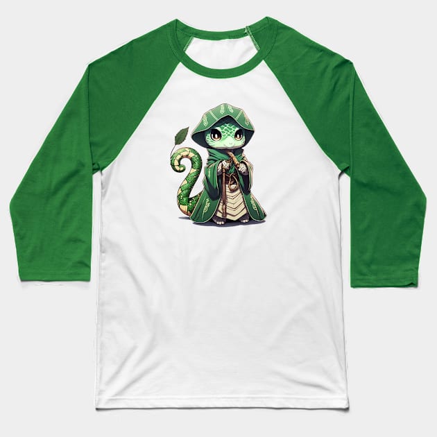 Snake from Wizard School Baseball T-Shirt by Vaelerys